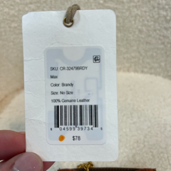 HOBO - MAX Credit Card Case Brandy Crocodile Embossed 100 % Genuine‎ Leath… - Picture 5 of 5